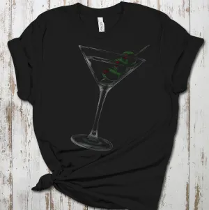 3 Olive Martini T-shirt | Gift | Vodka Martini | Gin Martini