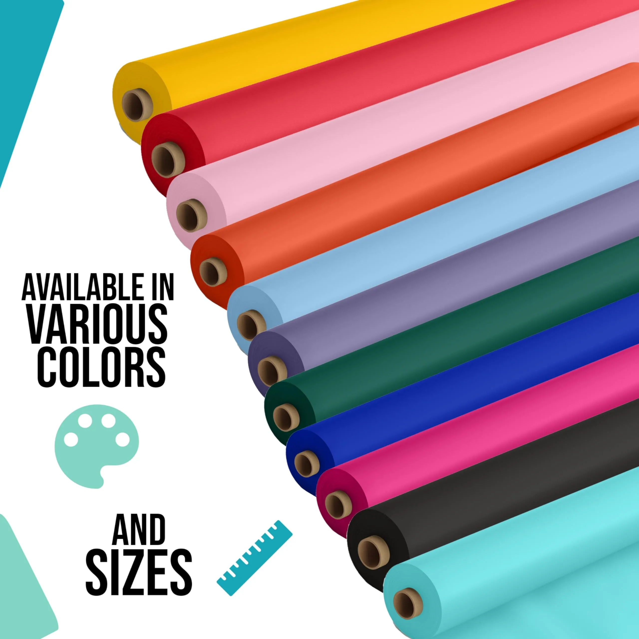 40 In. x 100 Ft. Plum Plastic Table Roll