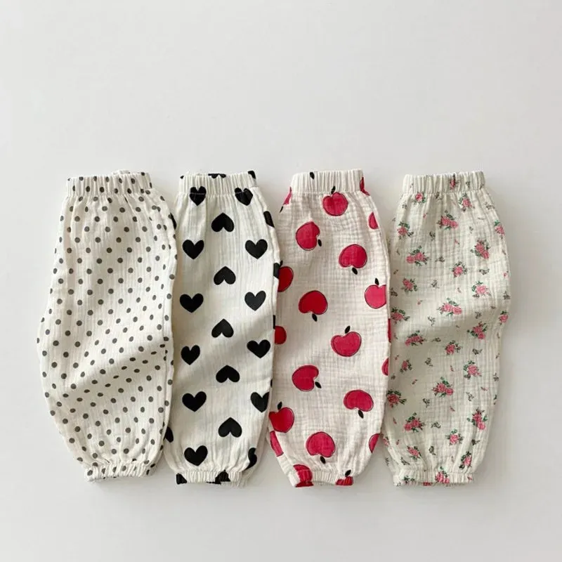 Baby Girl Organic Cotton Linen Trousers