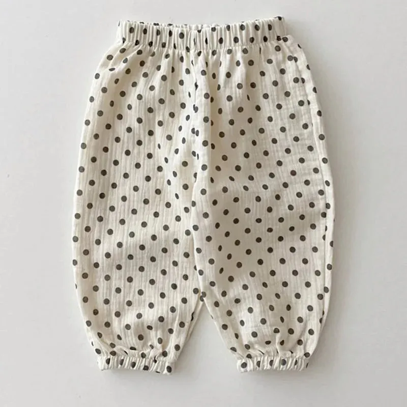 Baby Girl Organic Cotton Linen Trousers
