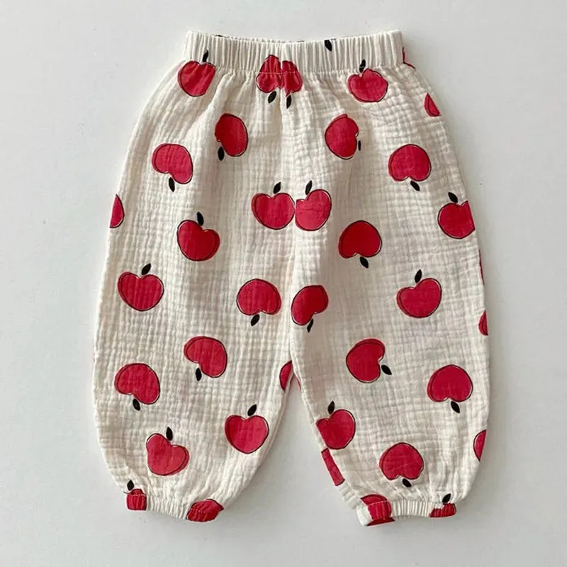 Baby Girl Organic Cotton Linen Trousers