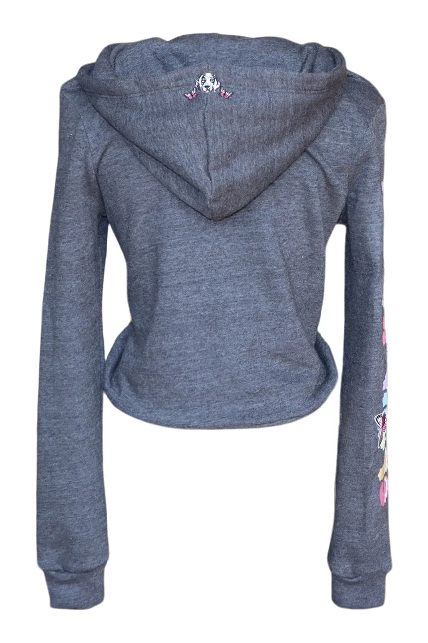 Cloud Haven Rainbow Dane Hoodie Charcoal