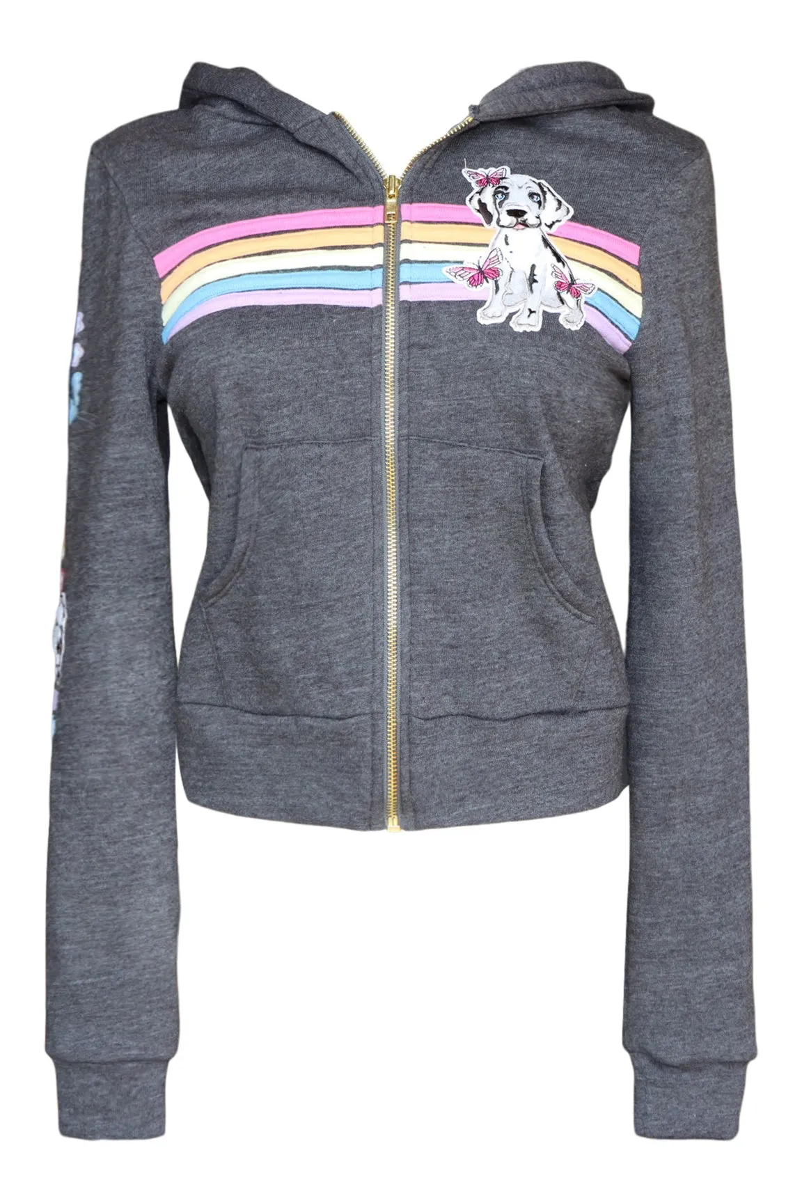 Cloud Haven Rainbow Dane Hoodie Charcoal