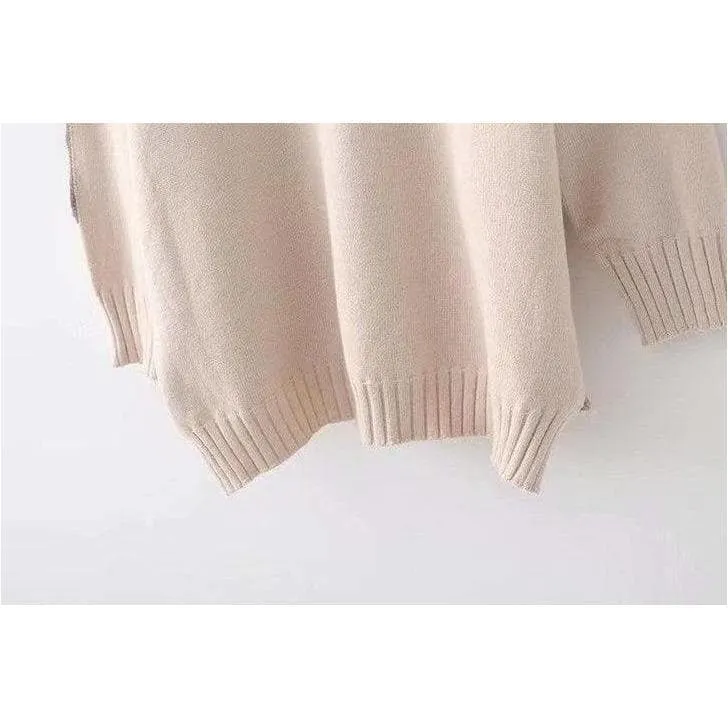 Contrast Sweater
