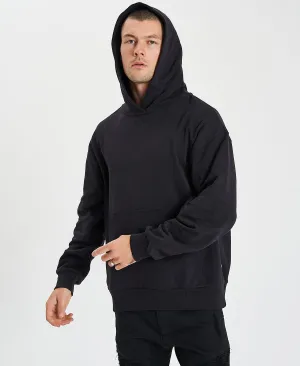 Derby Relaxed Hoodie Jet Black