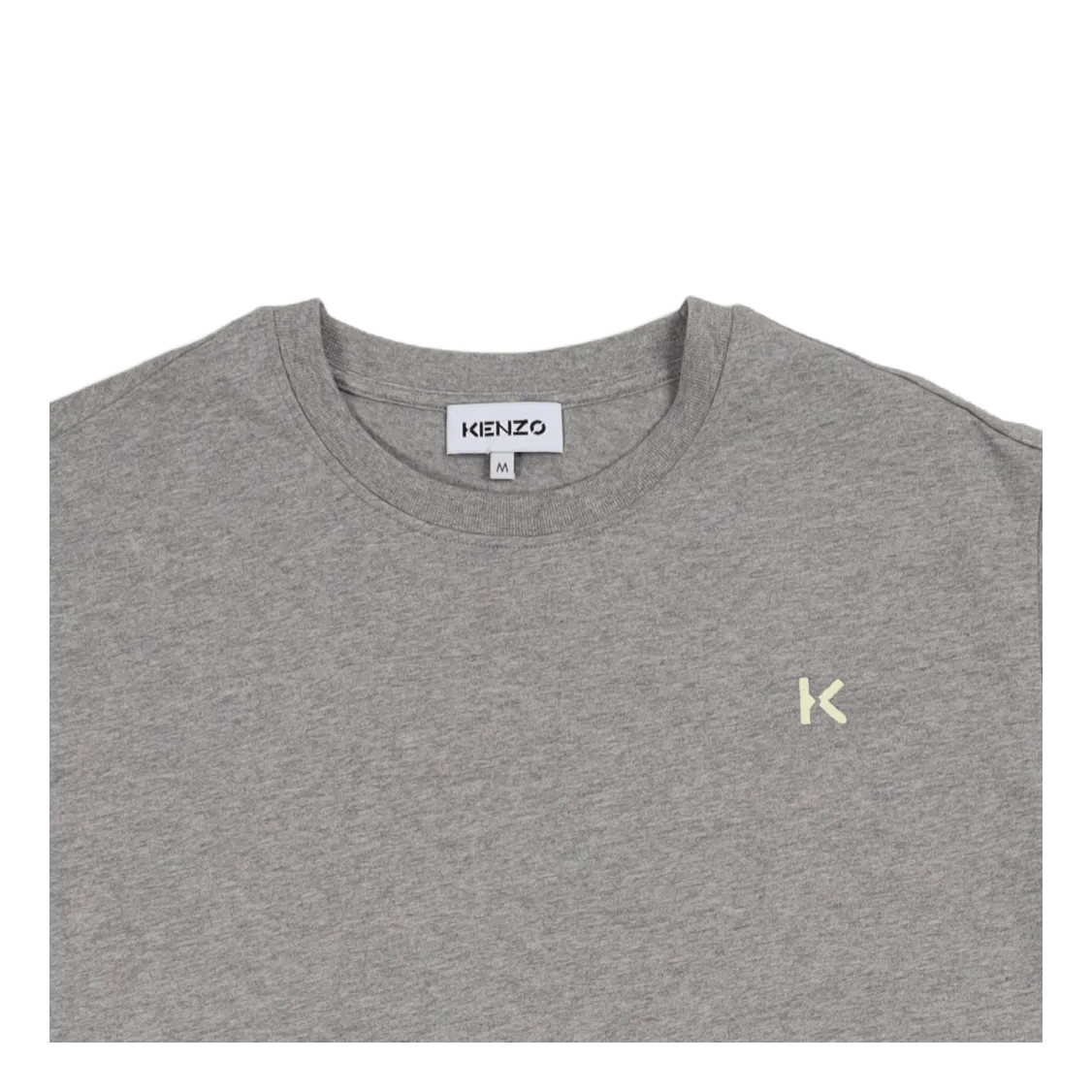 Dual Material T-shirt Dress Pearl Grey