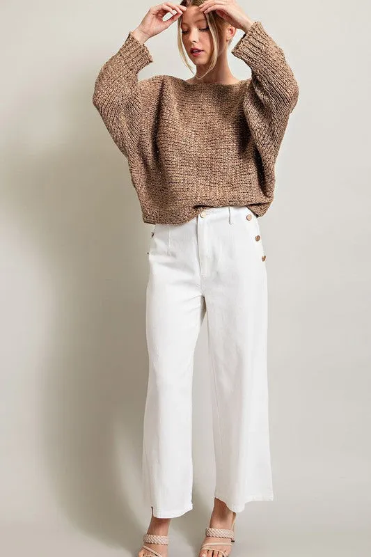 Easy Off the Shoulder Knit Sweater
