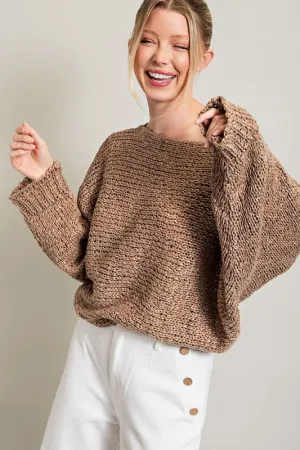 Easy Off the Shoulder Knit Sweater