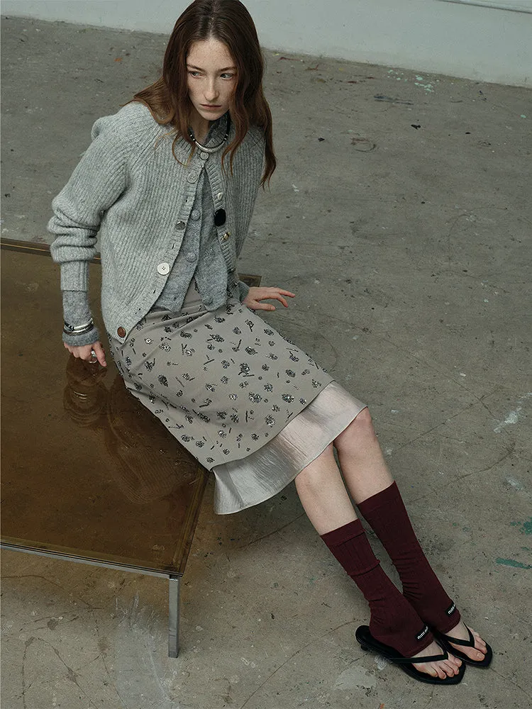 Embroidered Irregular Skirt