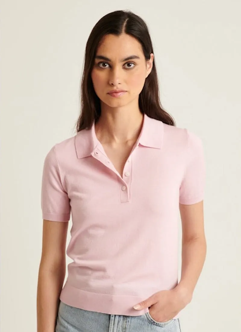 Extra Fine Merino Fitted Short Sleeve Polo