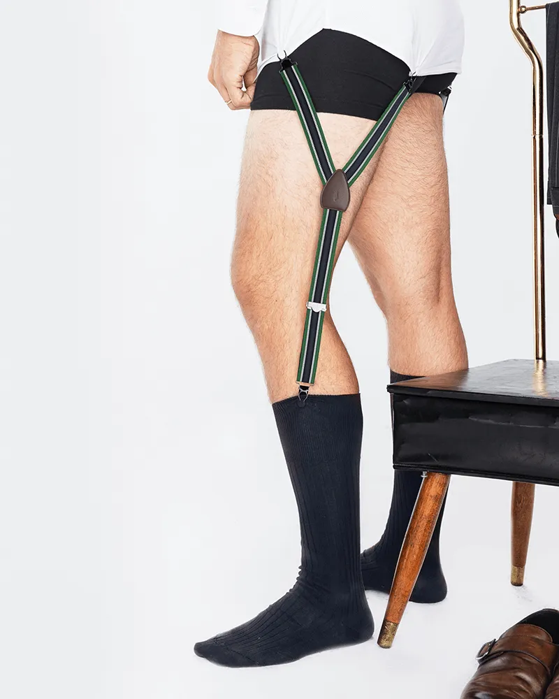 Fieldston Green Shirttail Garters