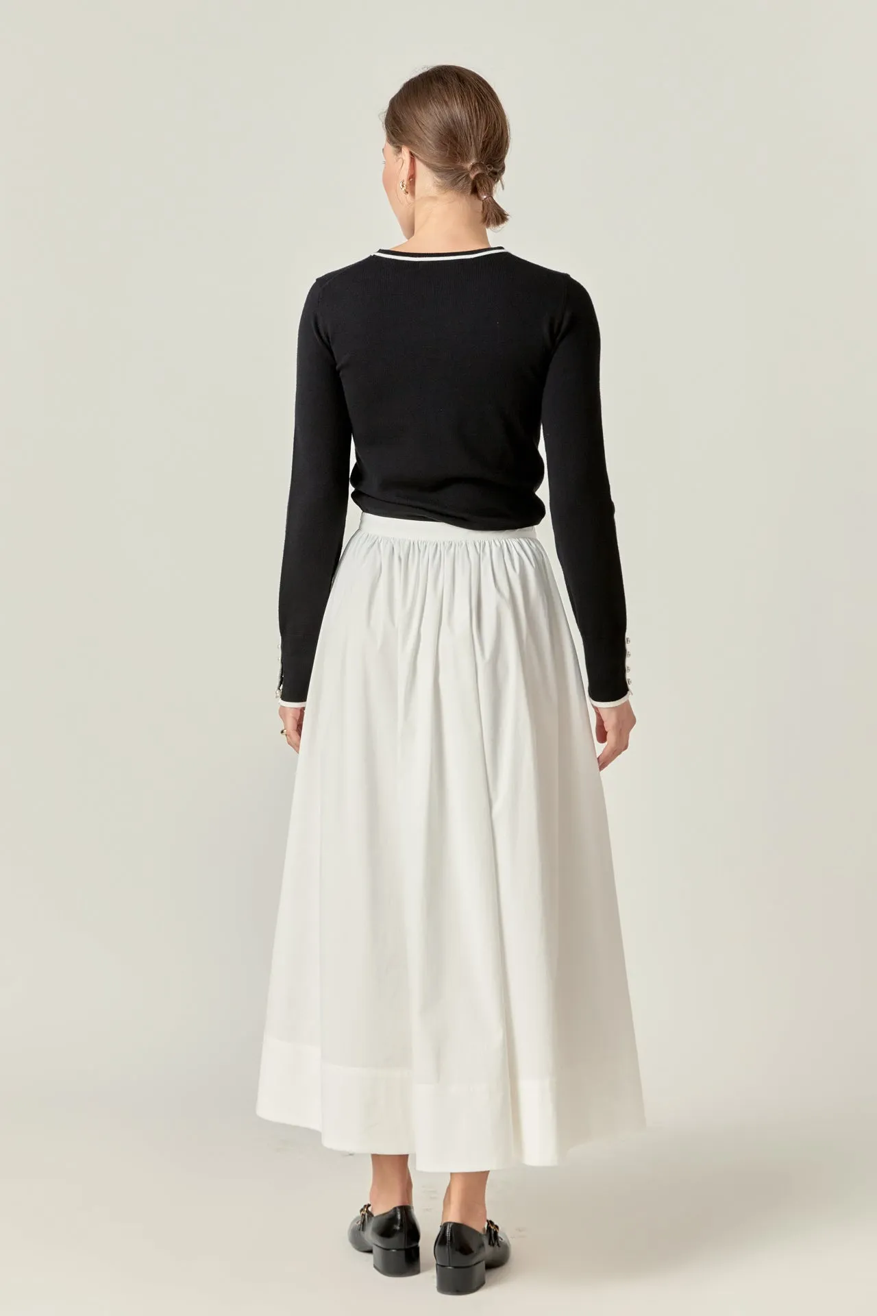 Flared Midi Skirt