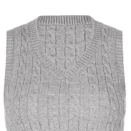 Forever Trendy V-Neck Cable Knit Sweater Vest