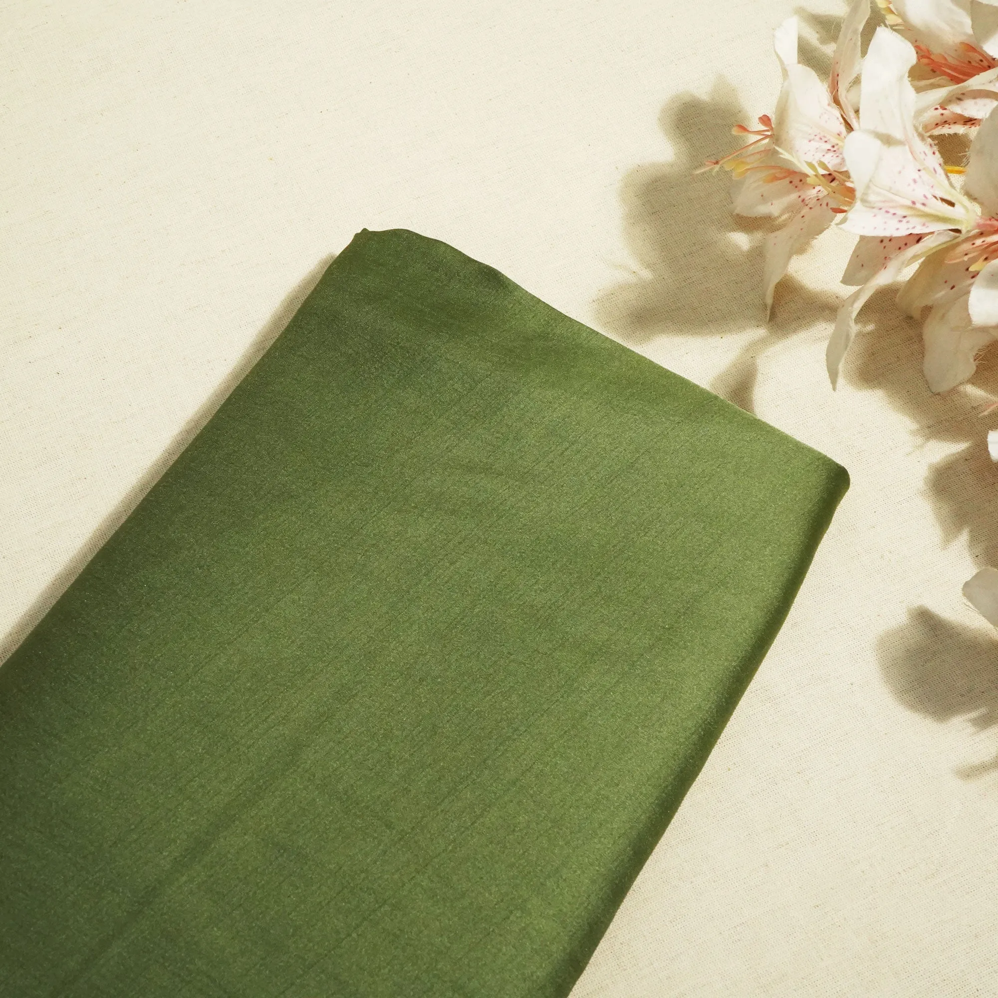 Green Solid Bemberg Silk KC-13537
