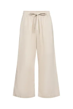 Ina Linen Blend Trousers - Sand