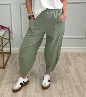 Lauren Cocoon Joggers – Relaxed Fit, Ultra-Comfortable Pants (Sizes 8-20) Khaki