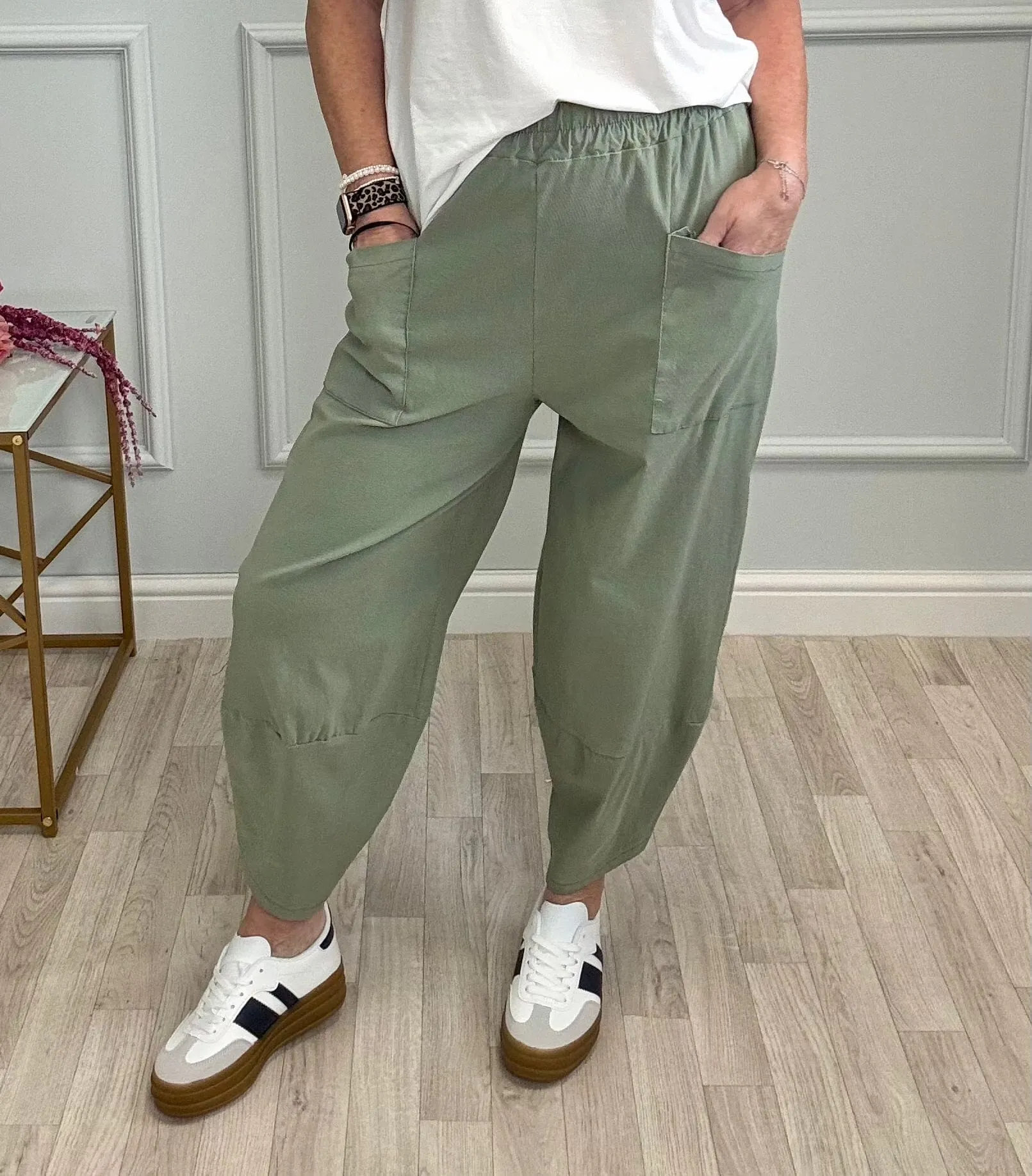 Lauren Cocoon Joggers – Relaxed Fit, Ultra-Comfortable Pants (Sizes 8-20) Khaki