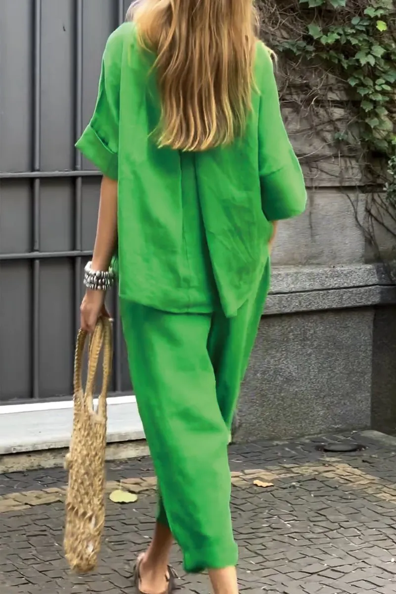 Mariana - Comfortable Shirt and Trousers Set