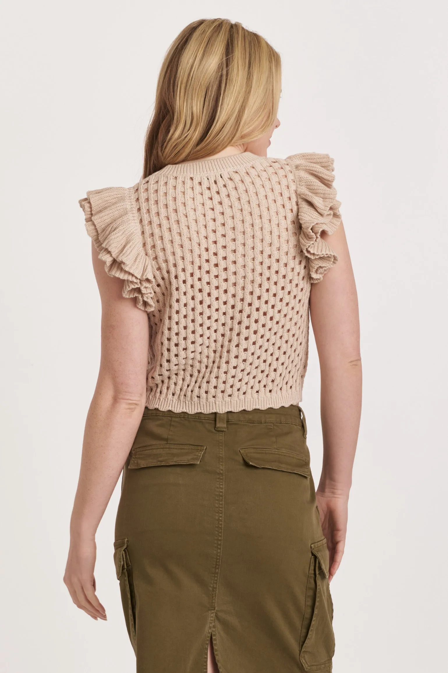 MARINA SWEATER OYSTER MESH