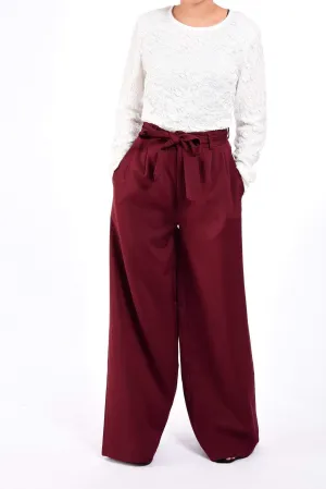 Maroon modest trousers