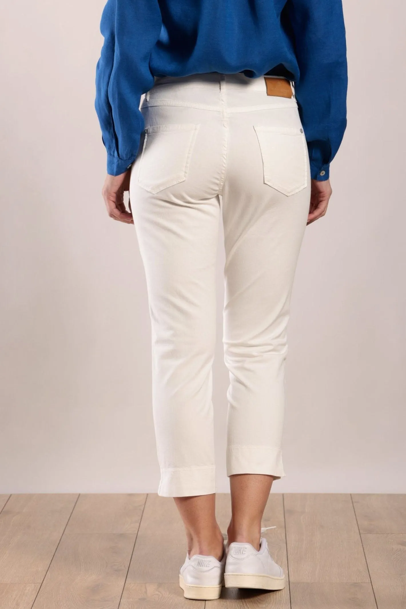 Mat De Misaine Pimoricou-34726 U15 Cream Limestone Cropped Trousers