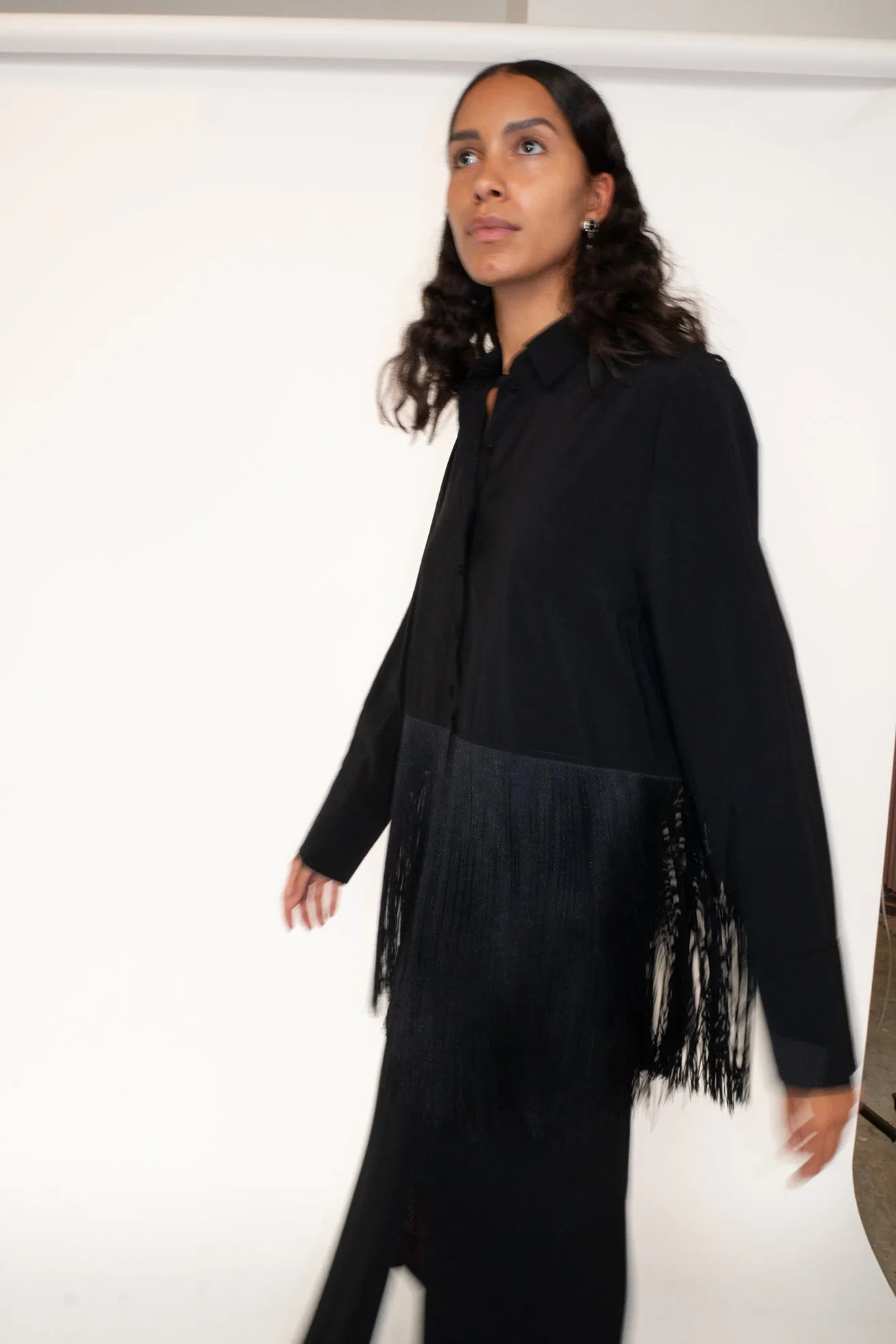 MR. LARKIN, Tassel Shirt, Black