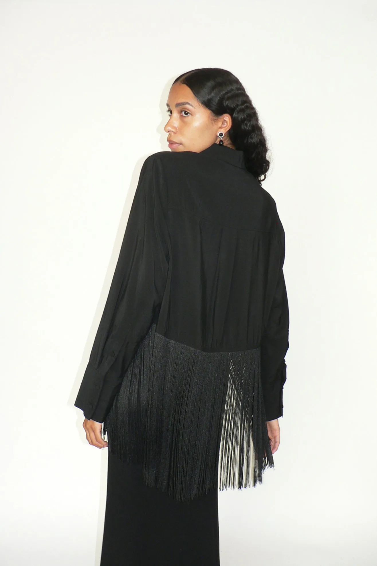 MR. LARKIN, Tassel Shirt, Black