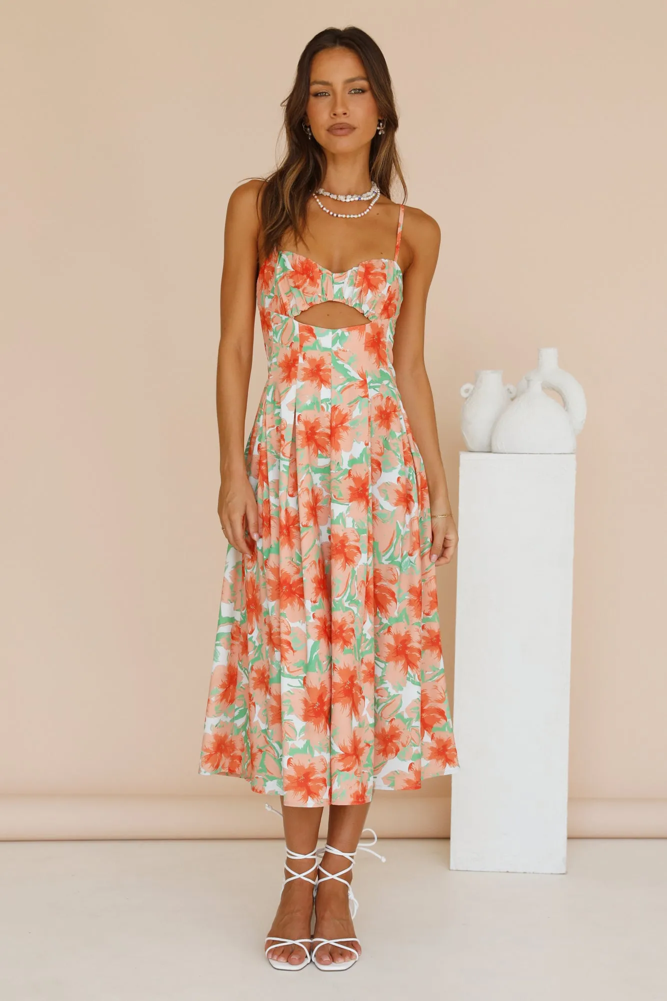 Nectarine Blossom Maxi Dress Floral