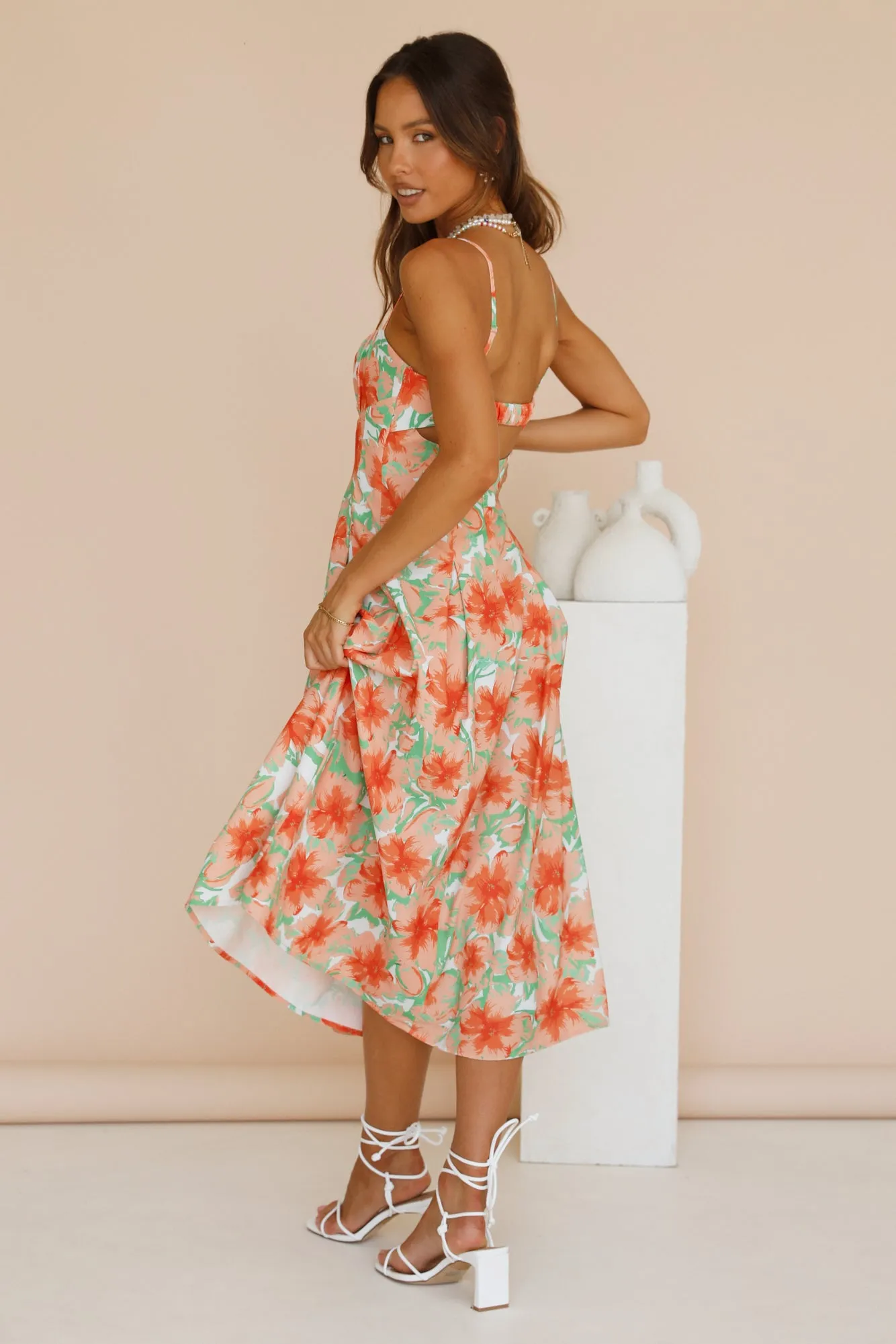Nectarine Blossom Maxi Dress Floral