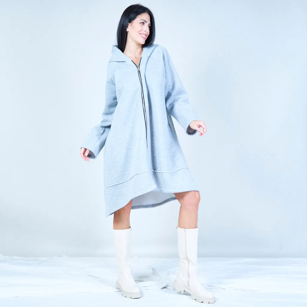 Oversized zip-up hoodie wholesale