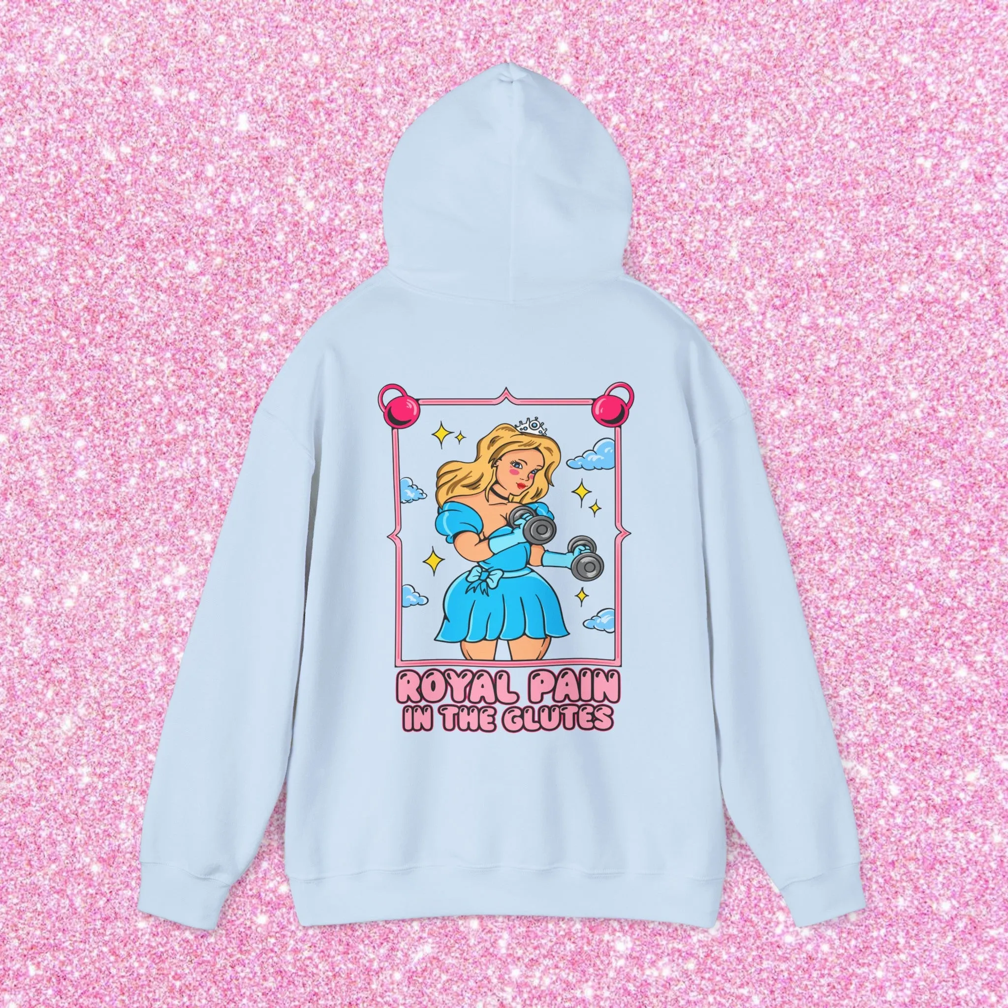 PAIN IN THE GLUTES (BLUE DRESS) -HOODIE