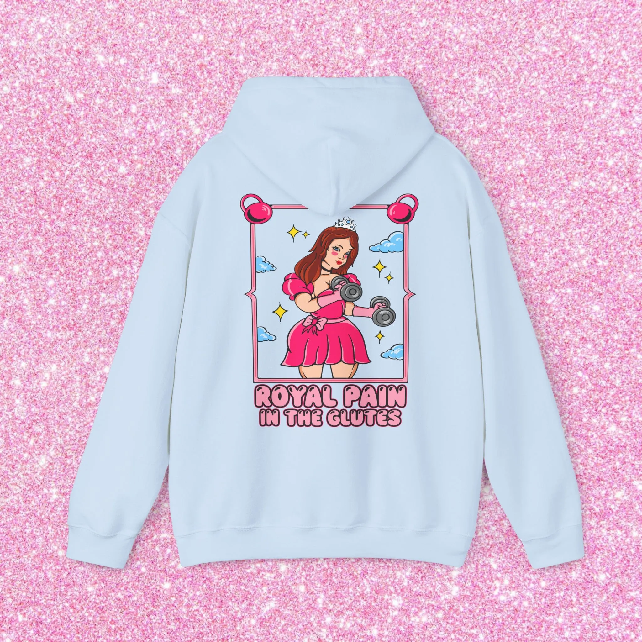 PAIN IN THE GLUTES (PINK DRESS) -HOODIE