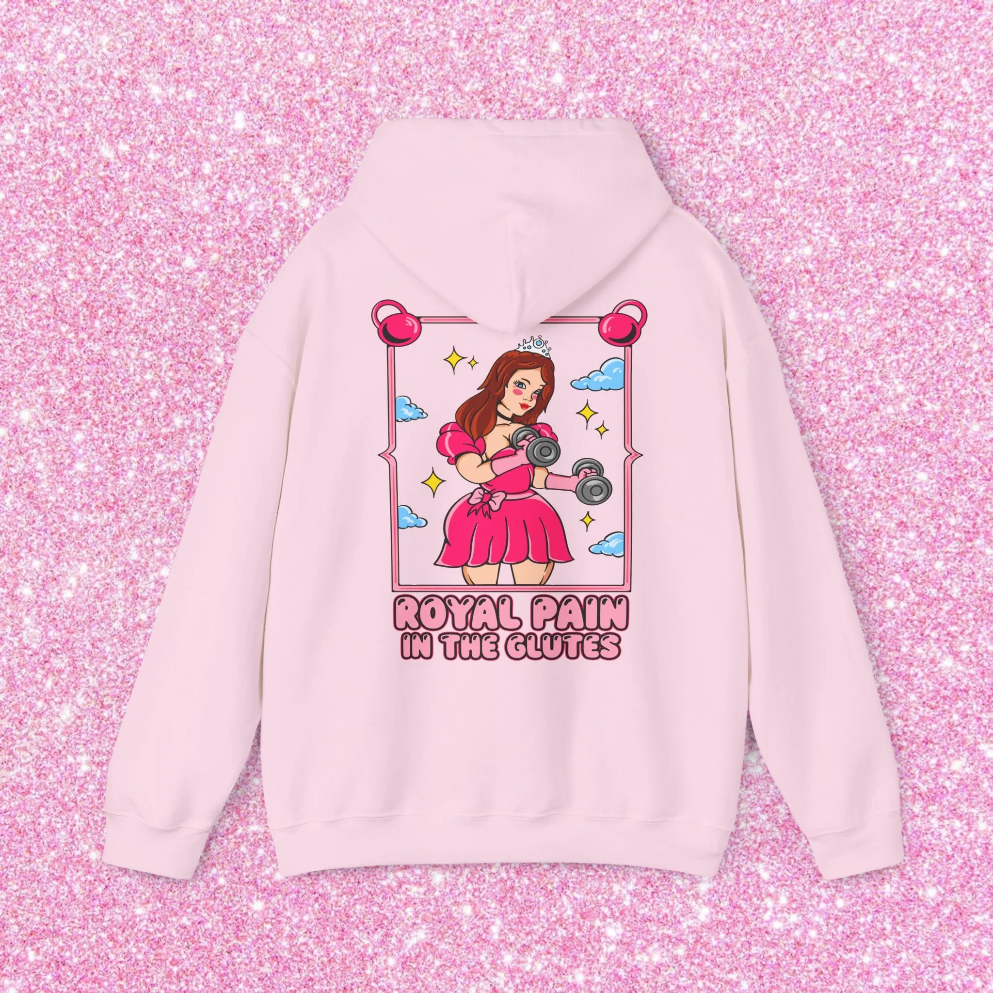 PAIN IN THE GLUTES (PINK DRESS) -HOODIE