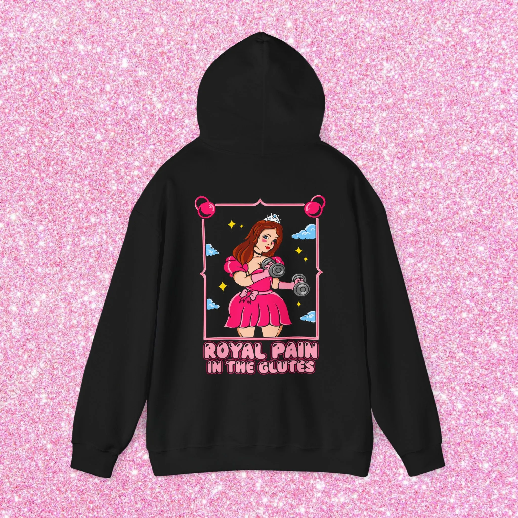 PAIN IN THE GLUTES (PINK DRESS) -HOODIE