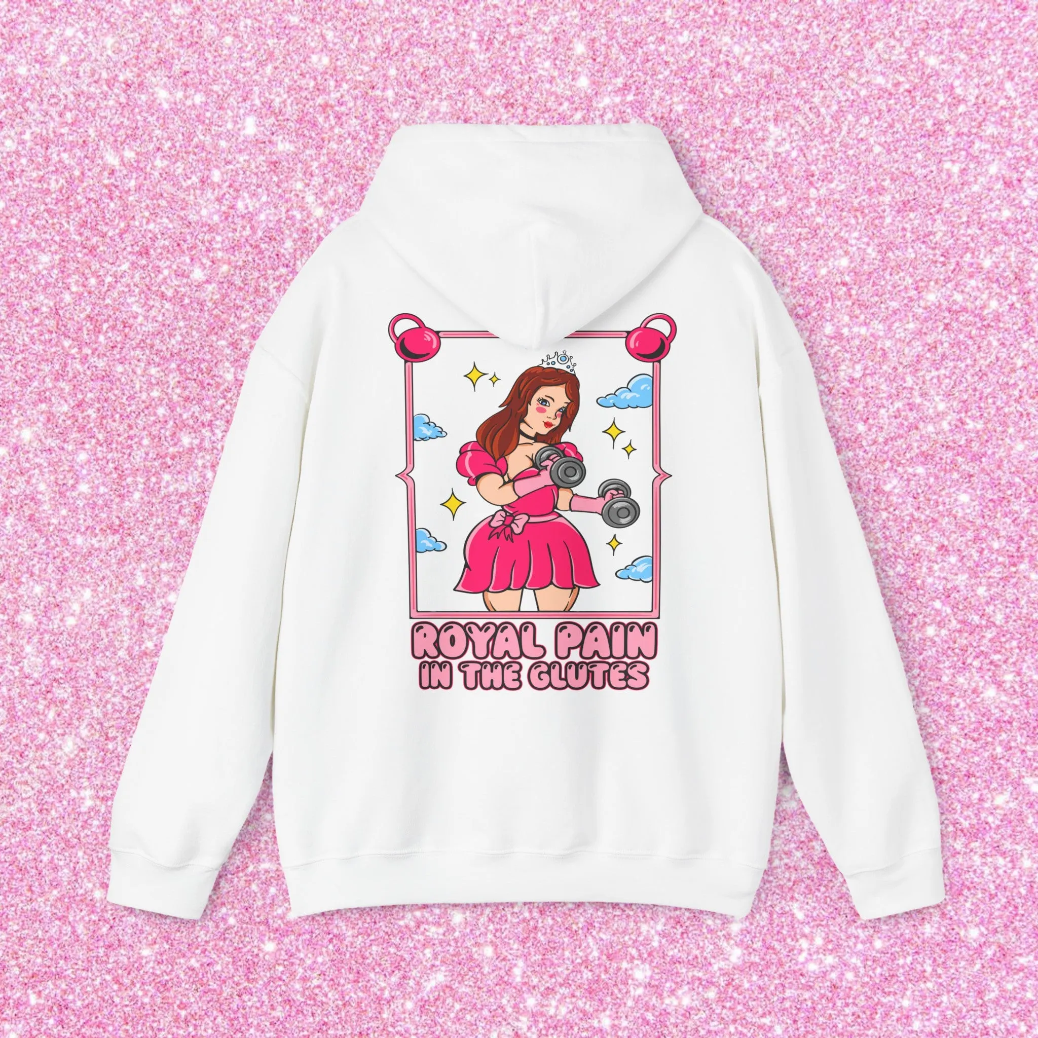 PAIN IN THE GLUTES (PINK DRESS) -HOODIE