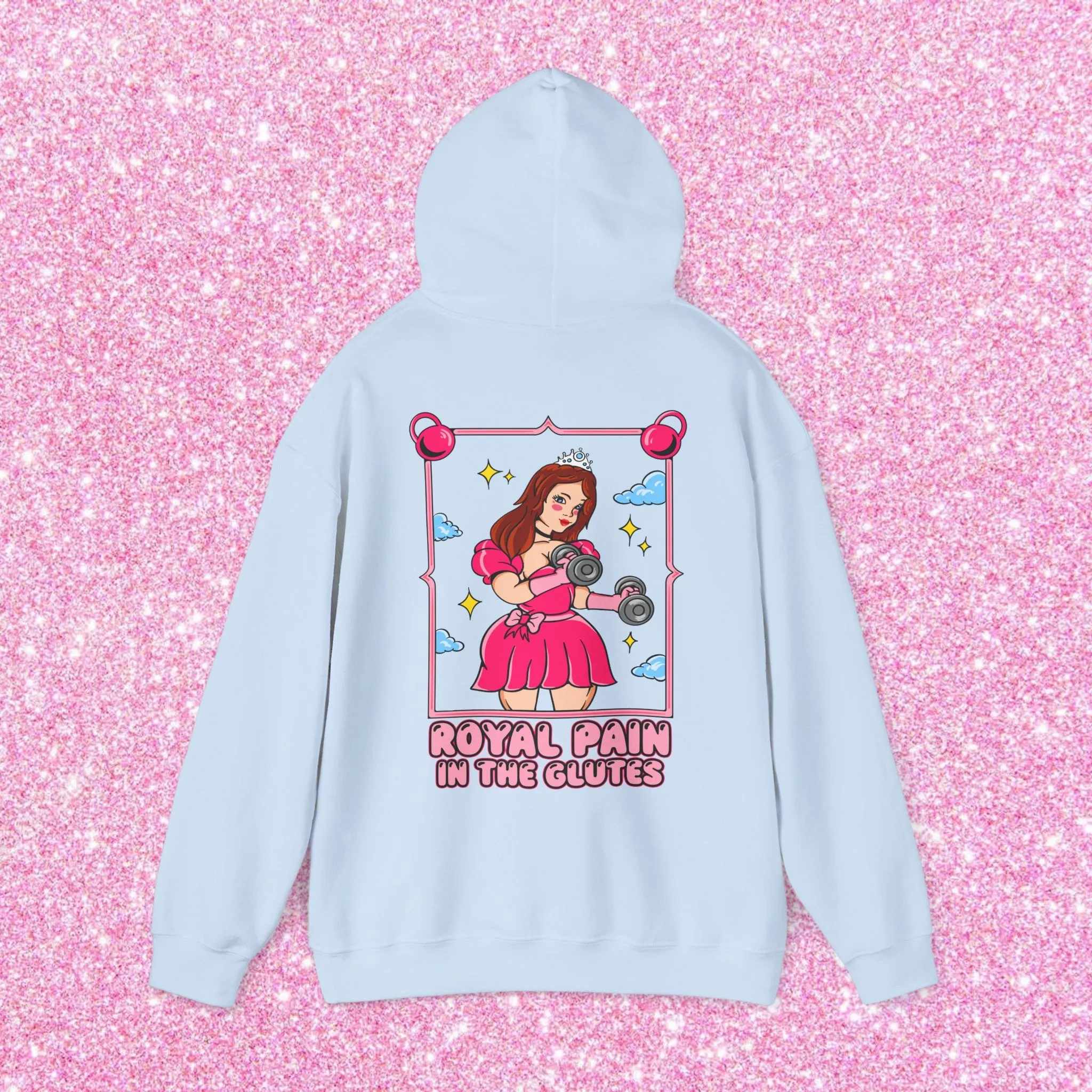 PAIN IN THE GLUTES (PINK DRESS) -HOODIE