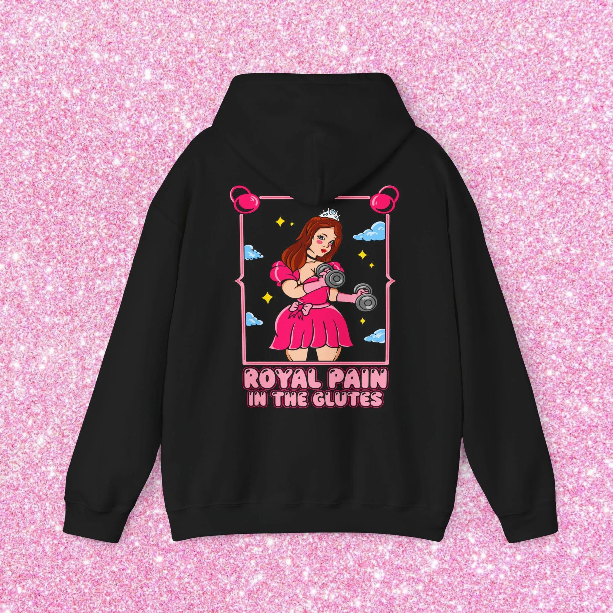 PAIN IN THE GLUTES (PINK DRESS) -HOODIE
