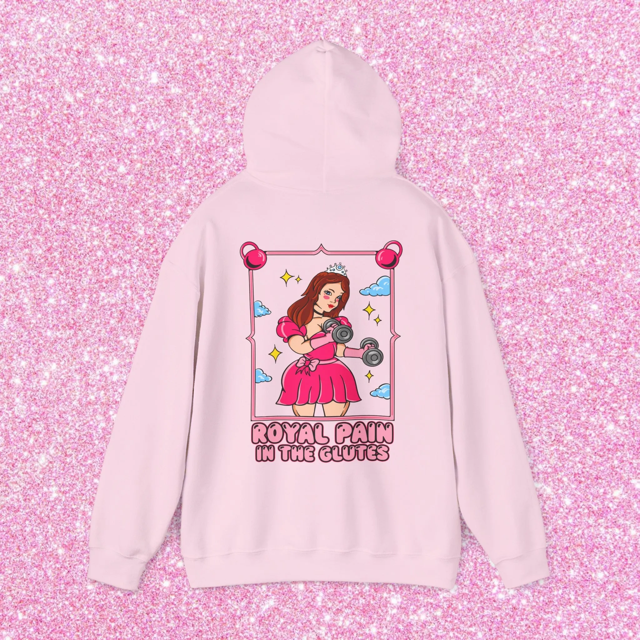 PAIN IN THE GLUTES (PINK DRESS) -HOODIE