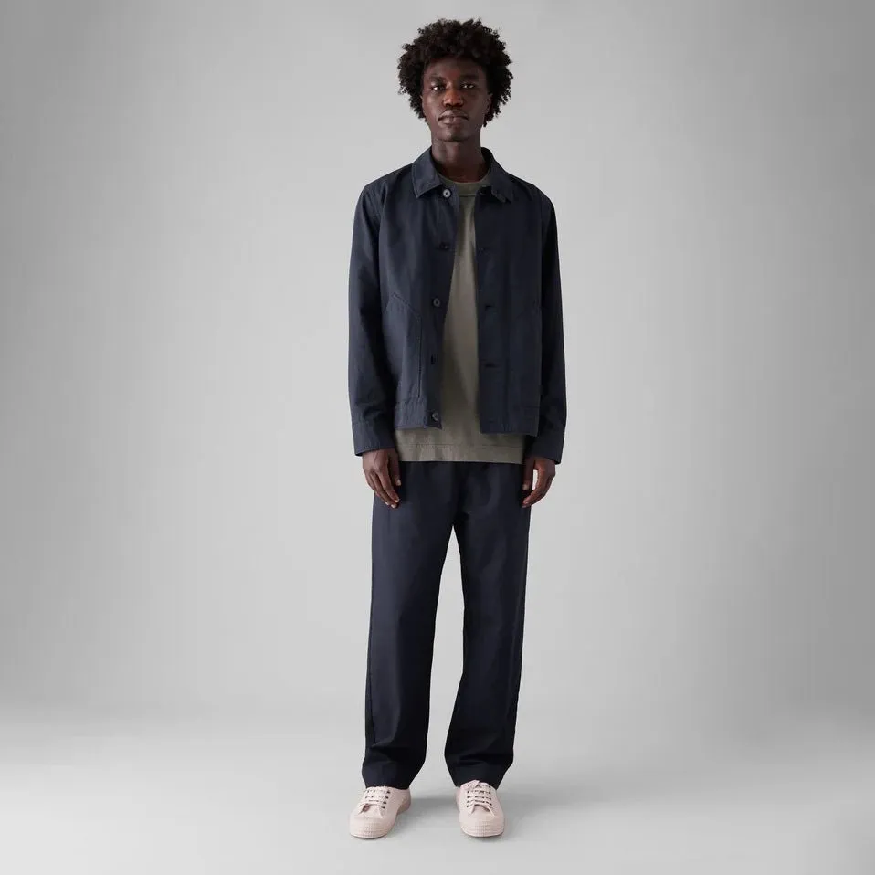Patch Pocket Organic Cotton Coach Jacket Warm Olive