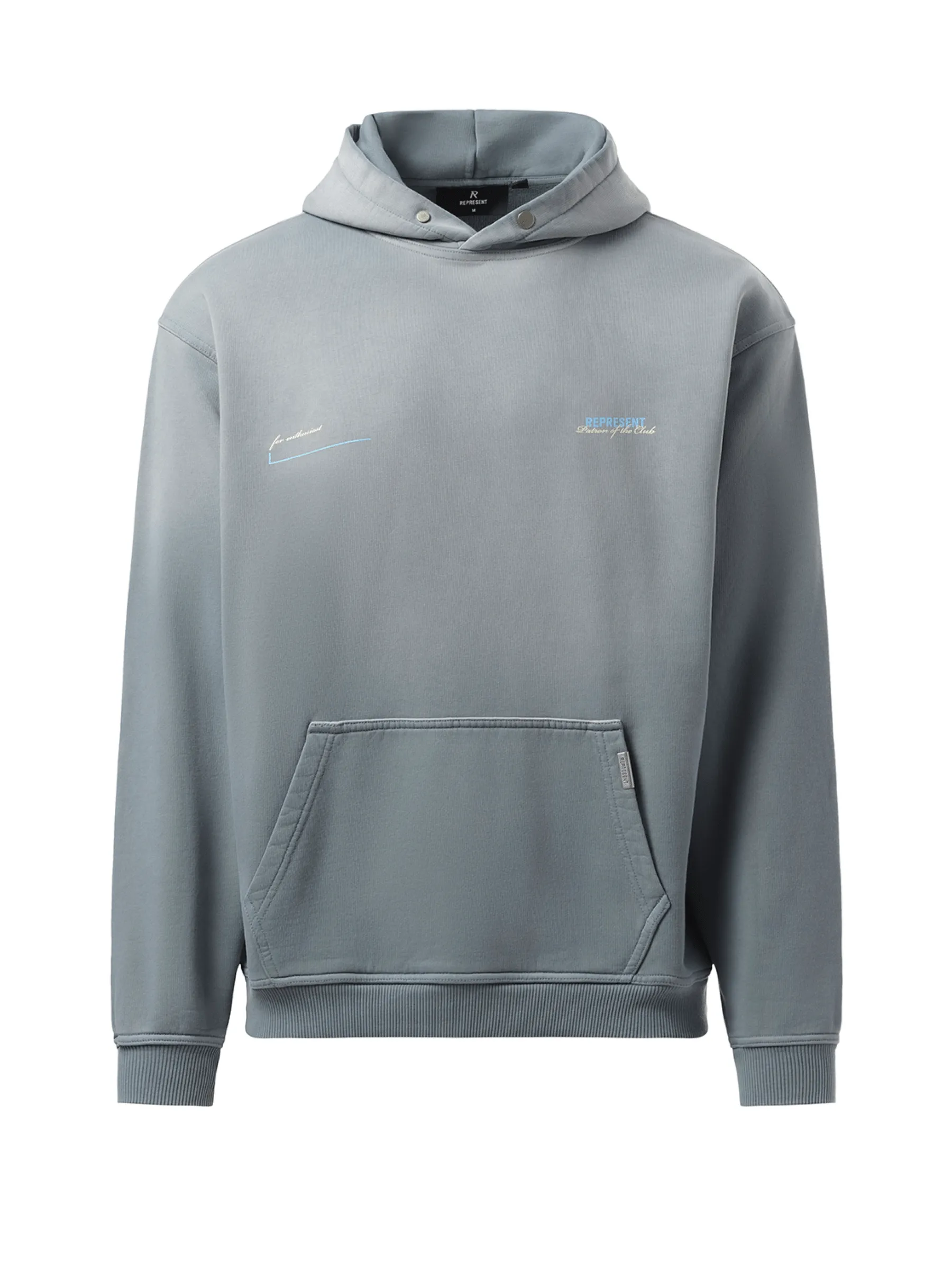 Patron of The Club Hoodie in Washed Grey