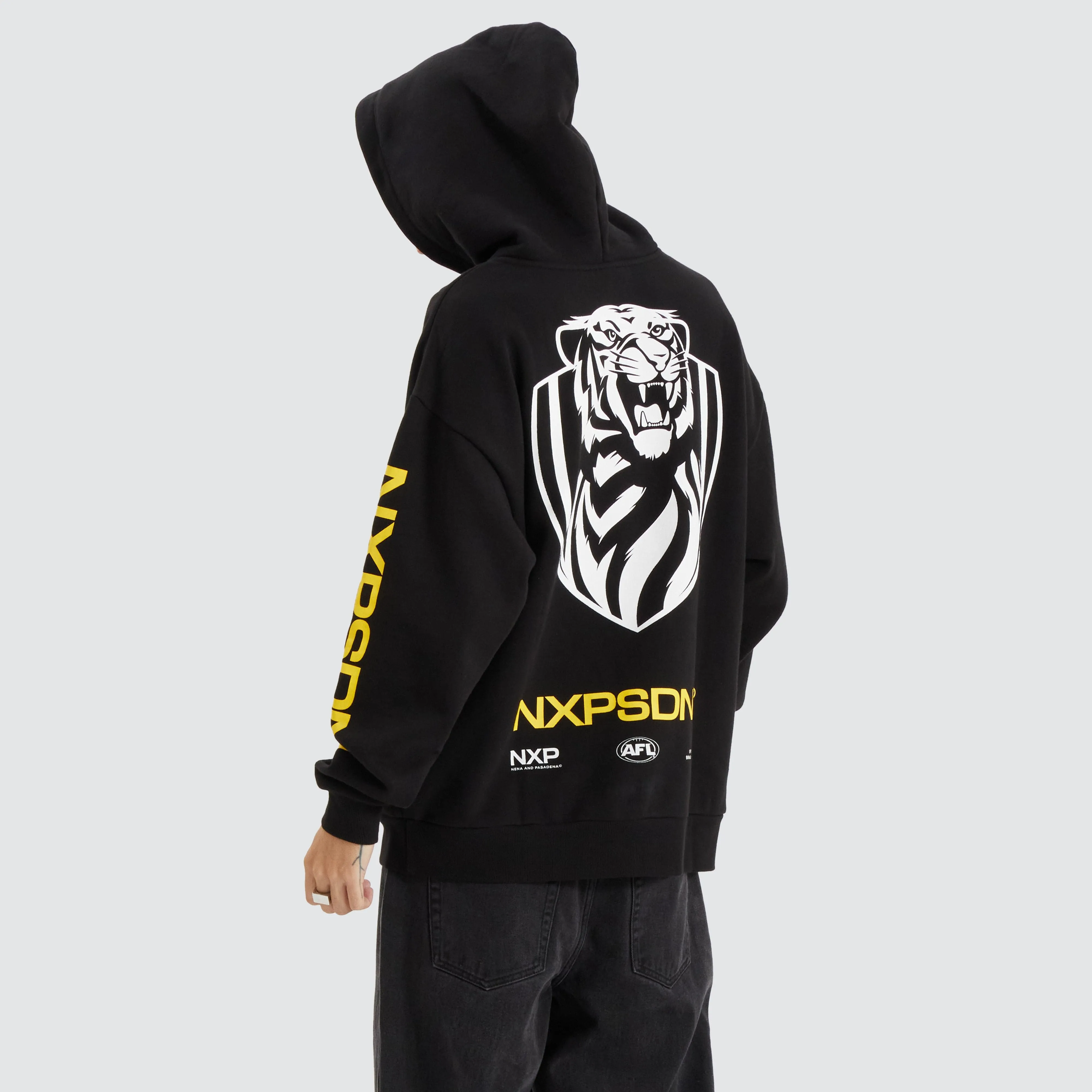 Richmond Tigers AFL Relaxed Hoodie Jet Black