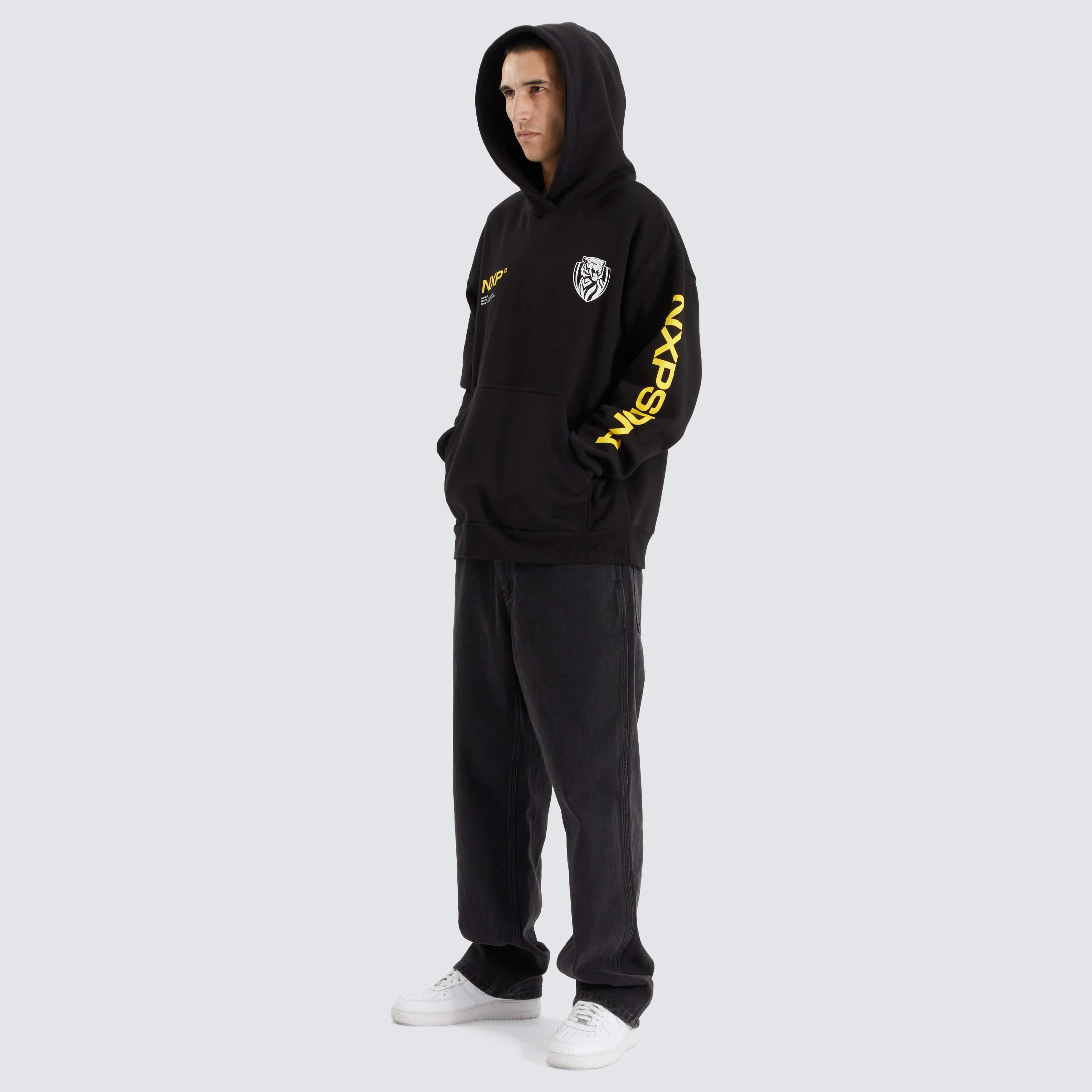 Richmond Tigers AFL Relaxed Hoodie Jet Black