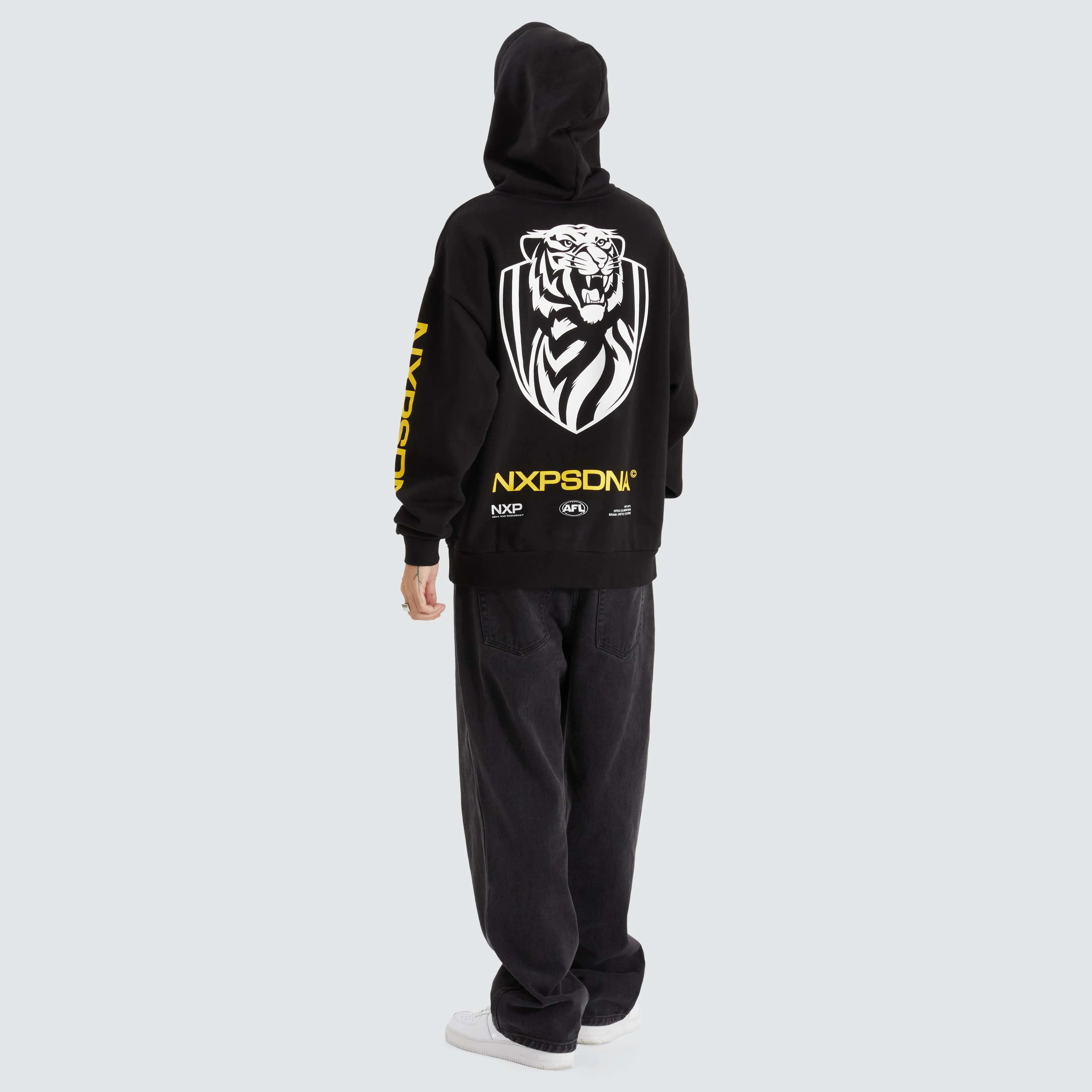 Richmond Tigers AFL Relaxed Hoodie Jet Black