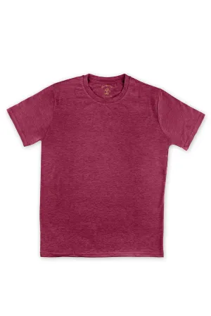 T-Shirt | Crew Neck | Brushed Ultra Soft | Berry