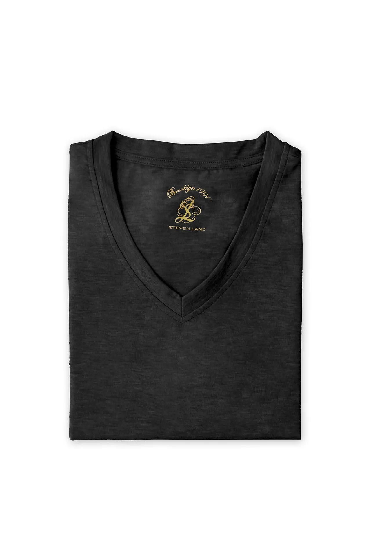 T-Shirt | V – Neck | Brushed Ultra Soft | Charcoal