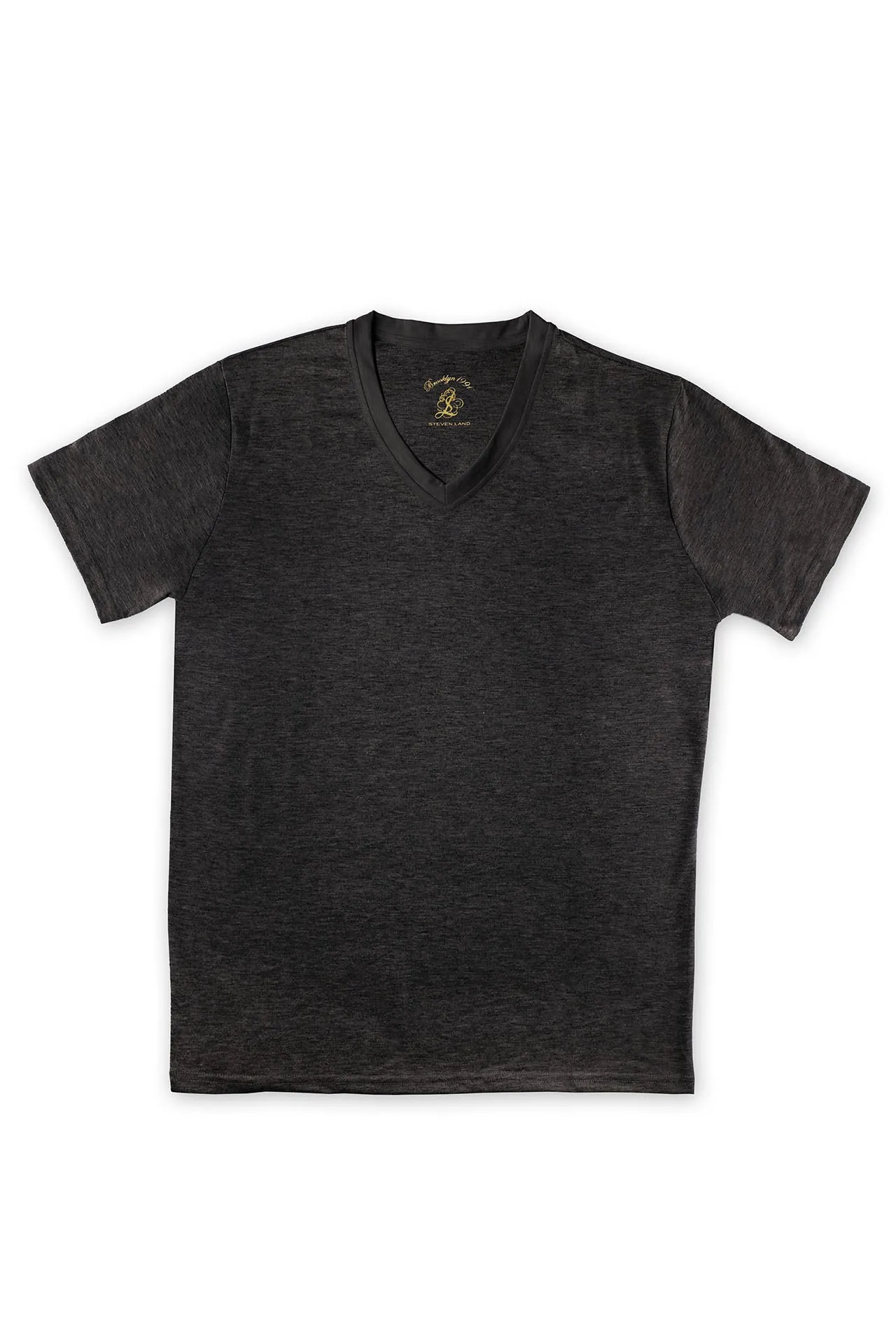 T-Shirt | V – Neck | Brushed Ultra Soft | Charcoal