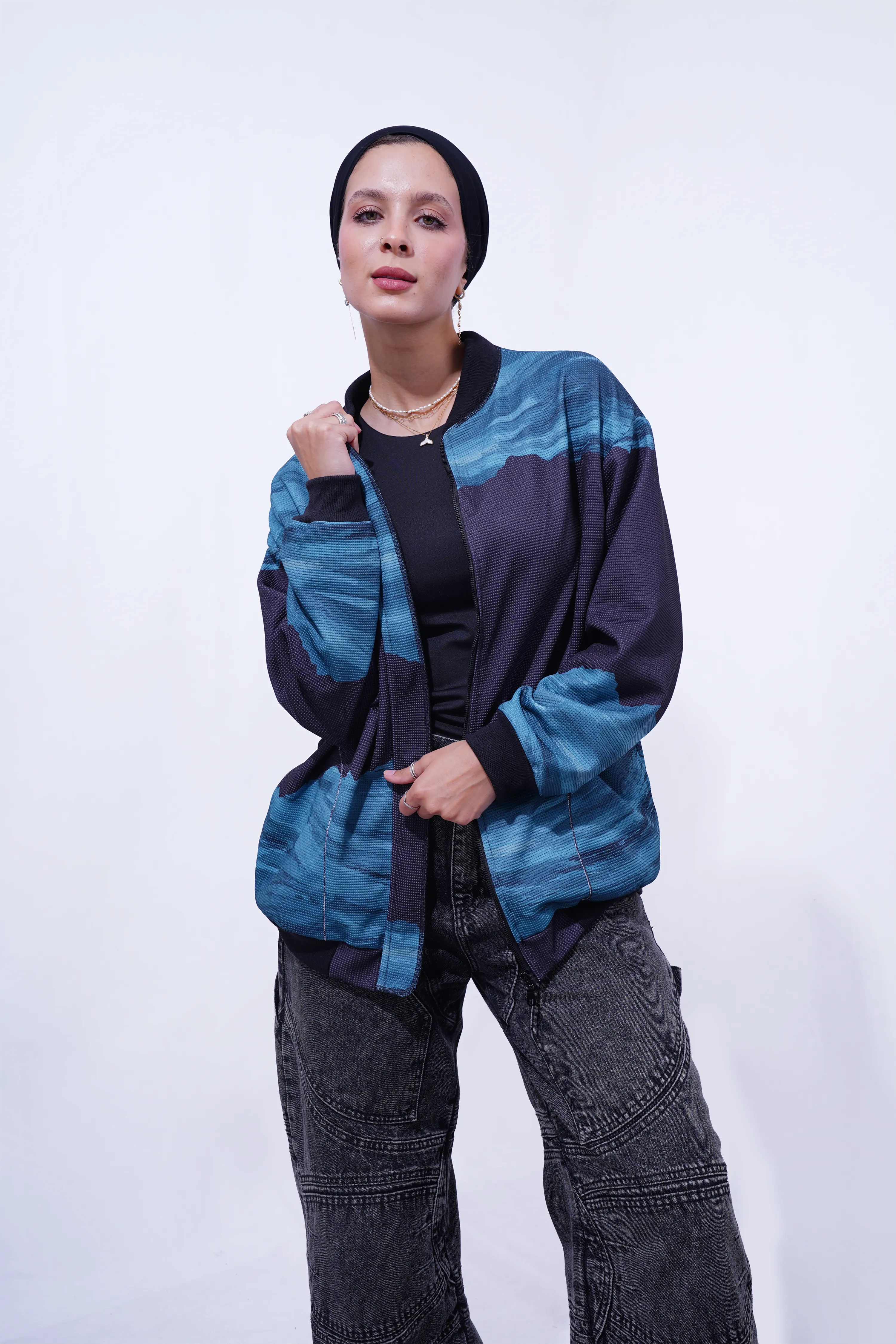 Teal Bomber Jacket - Unisex