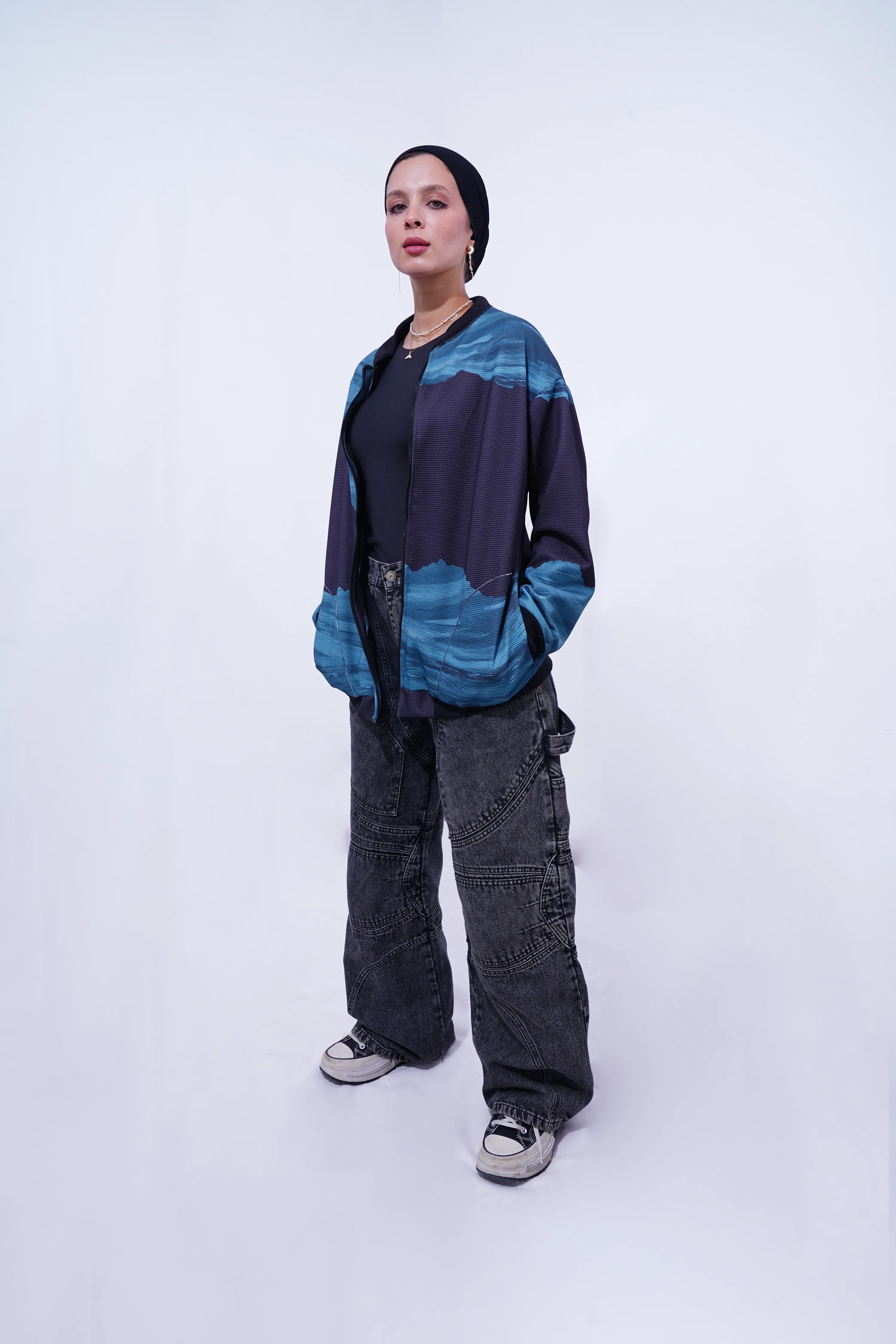 Teal Bomber Jacket - Unisex
