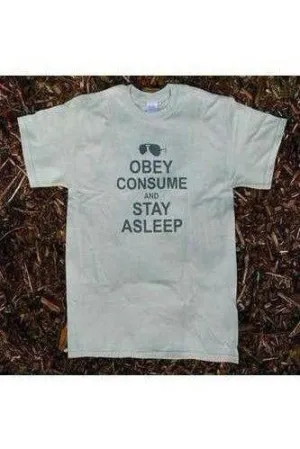 They Live T-Shirt - Obey Consume & Stay Asleep | Stealthy Giant