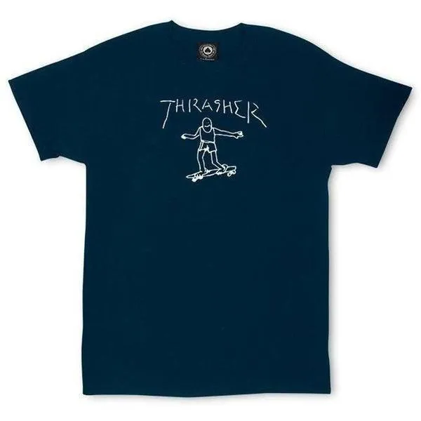 Thrasher Gonz T-Shirt Navy White